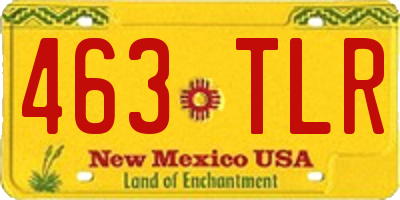 NM license plate 463TLR
