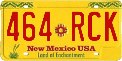 NM license plate 464RCK