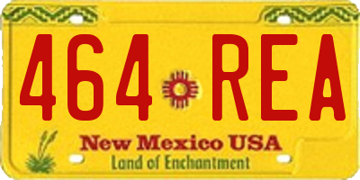 NM license plate 464REA
