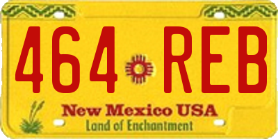 NM license plate 464REB