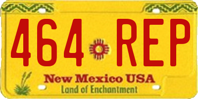 NM license plate 464REP