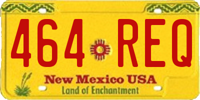 NM license plate 464REQ