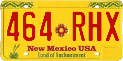 NM license plate 464RHX