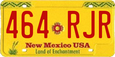 NM license plate 464RJR