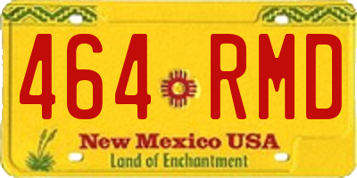 NM license plate 464RMD