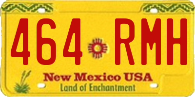 NM license plate 464RMH