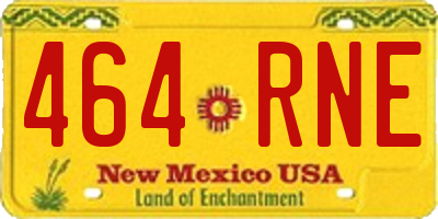NM license plate 464RNE