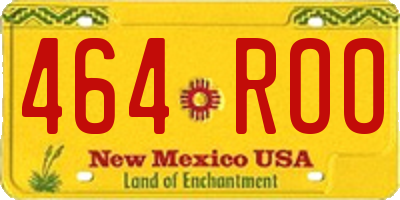 NM license plate 464ROO