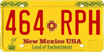 NM license plate 464RPH