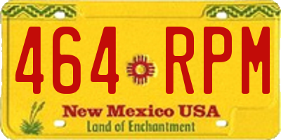 NM license plate 464RPM