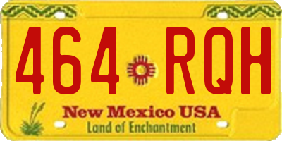 NM license plate 464RQH