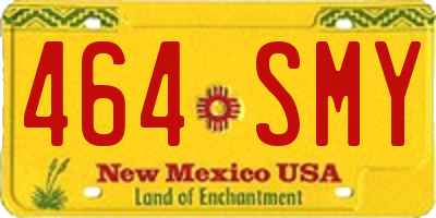 NM license plate 464SMY