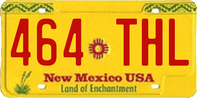 NM license plate 464THL