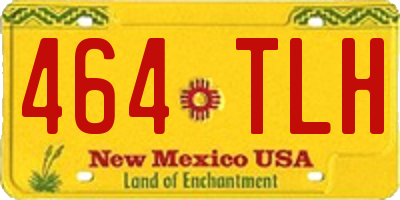 NM license plate 464TLH
