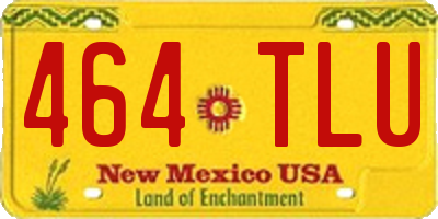 NM license plate 464TLU