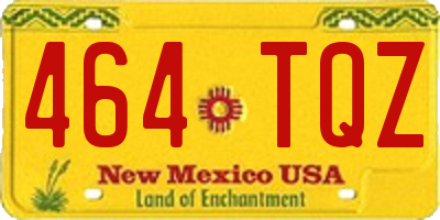 NM license plate 464TQZ