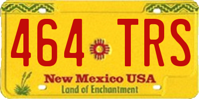 NM license plate 464TRS