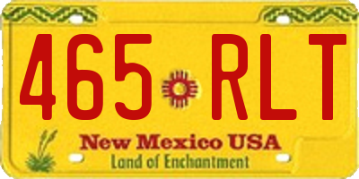 NM license plate 465RLT