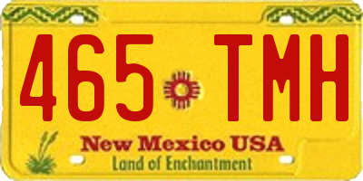 NM license plate 465TMH