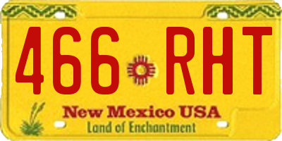 NM license plate 466RHT