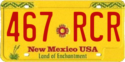 NM license plate 467RCR