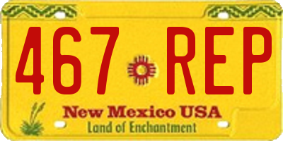 NM license plate 467REP