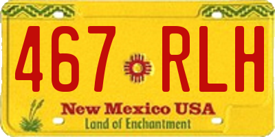 NM license plate 467RLH