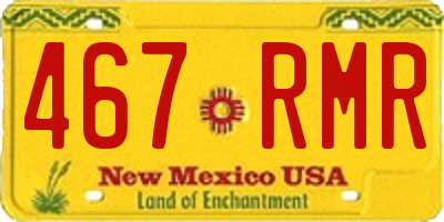 NM license plate 467RMR