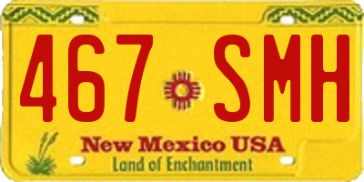 NM license plate 467SMH