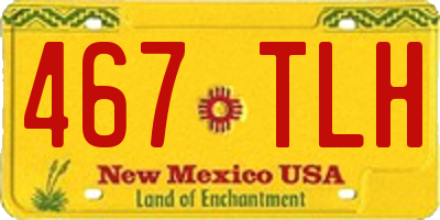 NM license plate 467TLH