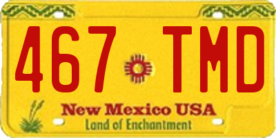 NM license plate 467TMD