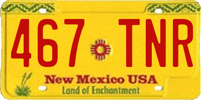 NM license plate 467TNR