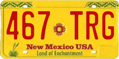 NM license plate 467TRG