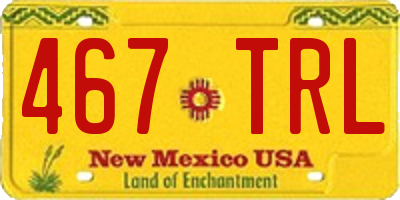 NM license plate 467TRL