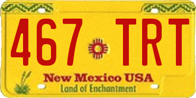 NM license plate 467TRT