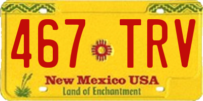 NM license plate 467TRV