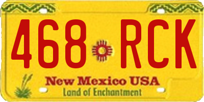 NM license plate 468RCK