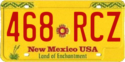 NM license plate 468RCZ