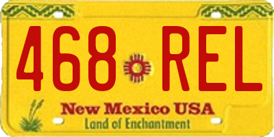 NM license plate 468REL