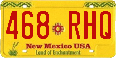 NM license plate 468RHQ