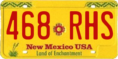 NM license plate 468RHS