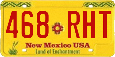 NM license plate 468RHT