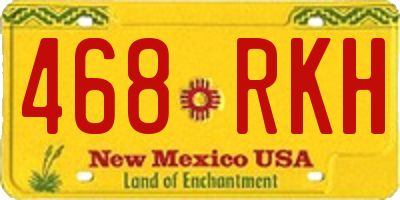 NM license plate 468RKH