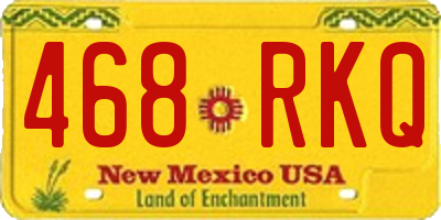 NM license plate 468RKQ