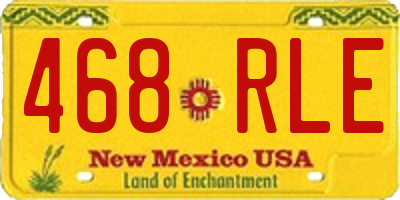NM license plate 468RLE