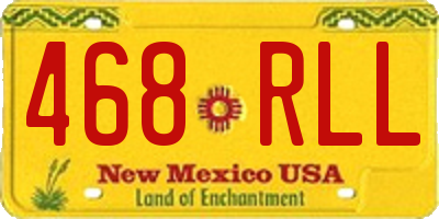 NM license plate 468RLL