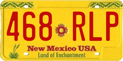 NM license plate 468RLP