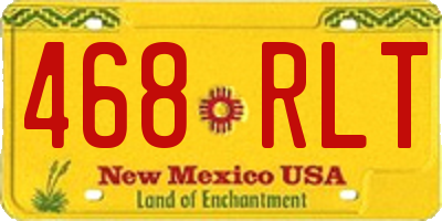 NM license plate 468RLT
