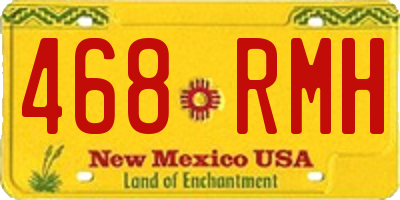NM license plate 468RMH