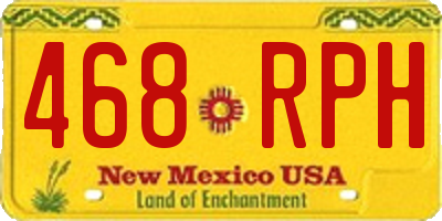 NM license plate 468RPH